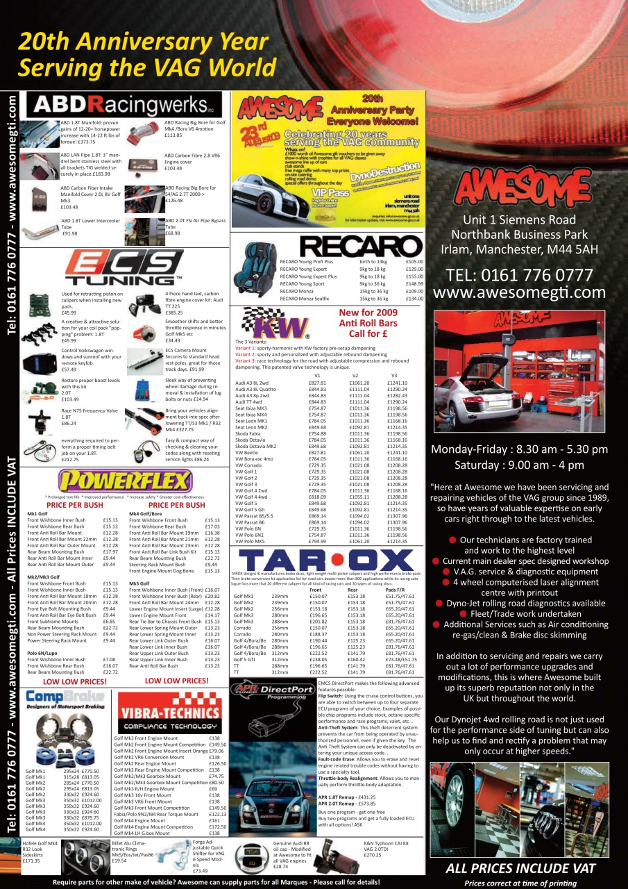 Performance VW Preview Pages