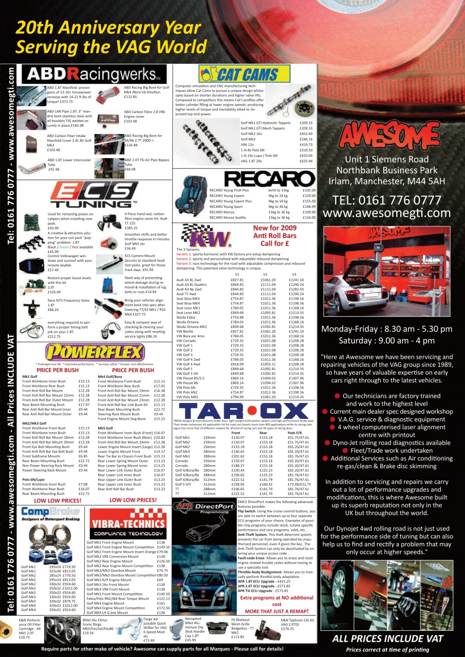 Performance VW Preview Pages