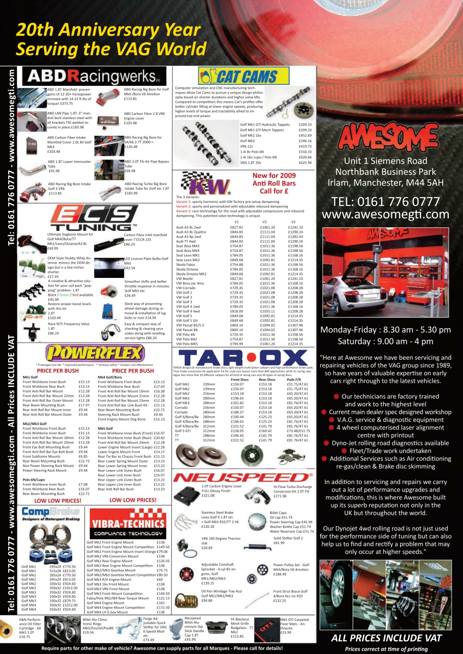 Performance VW Preview Pages