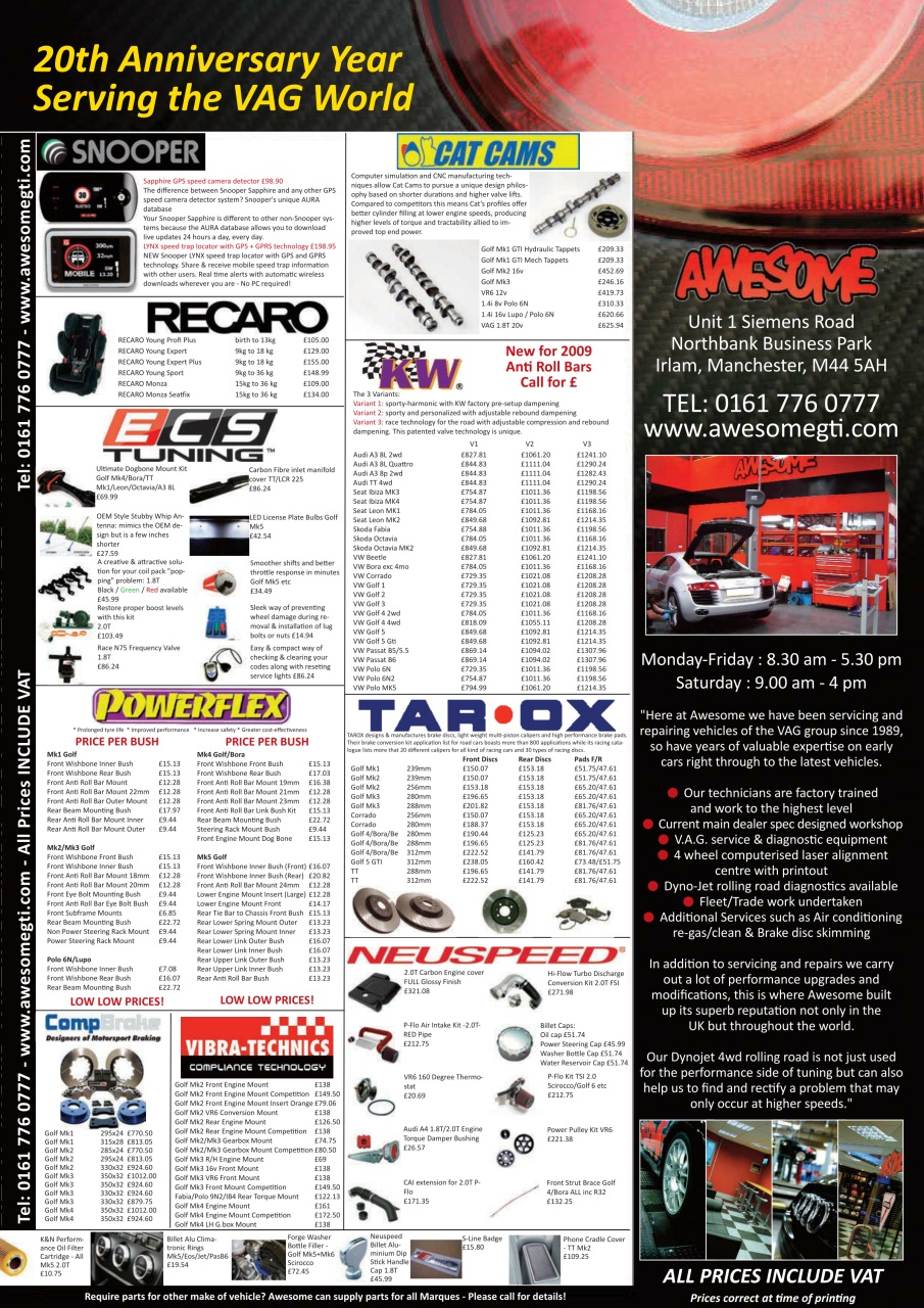 Performance VW Preview Pages