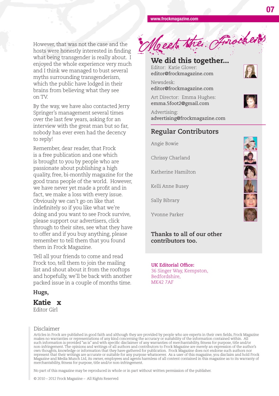 Frock Magazine Preview Pages