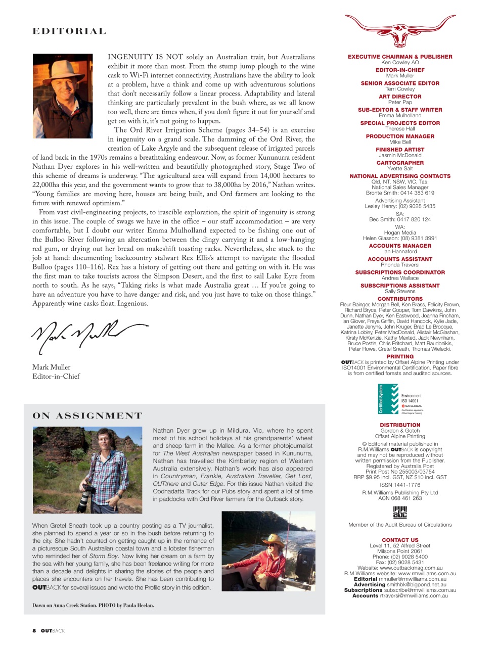 OUTBACK Magazine Preview Pages