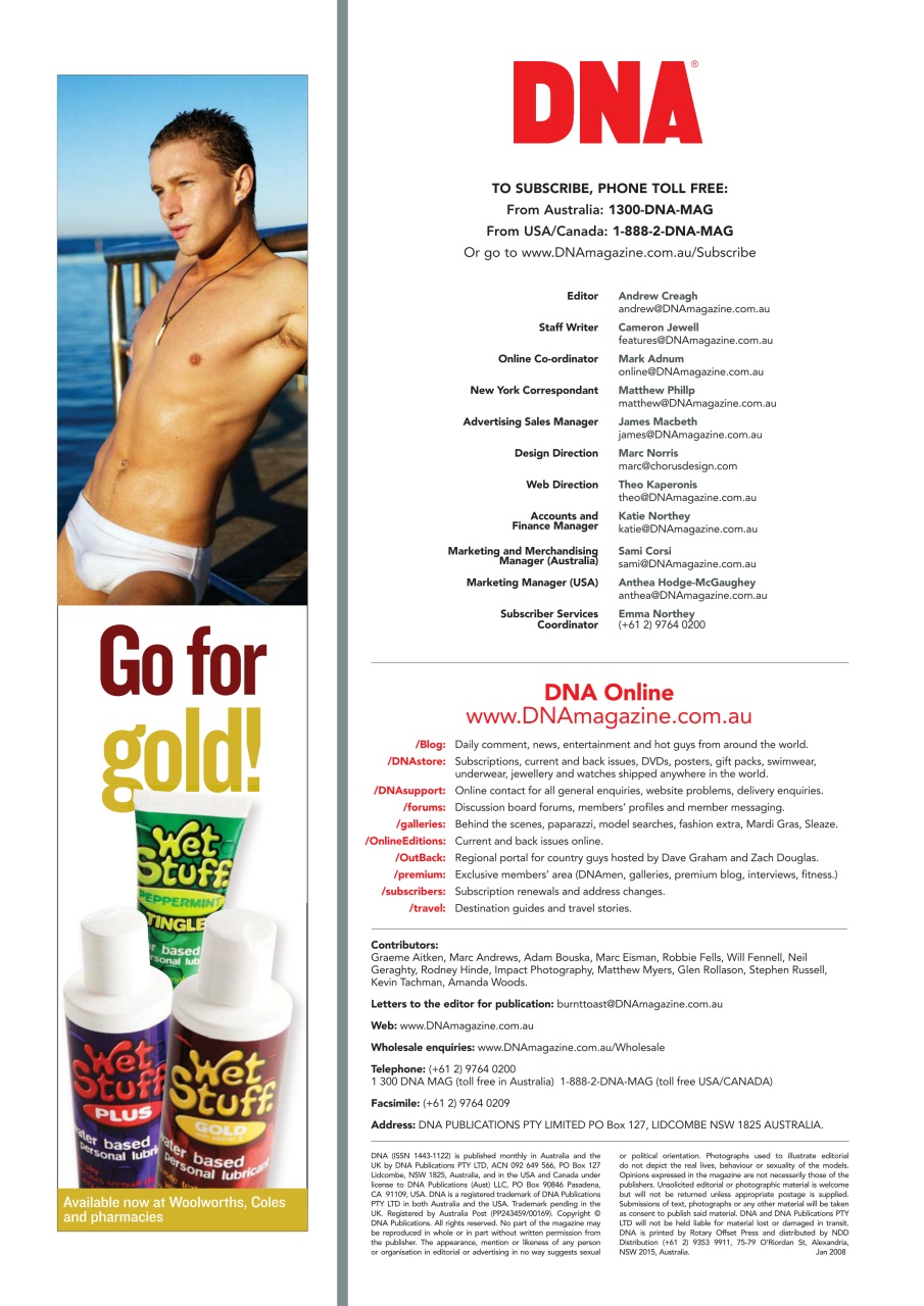 DNA Magazine Preview Pages