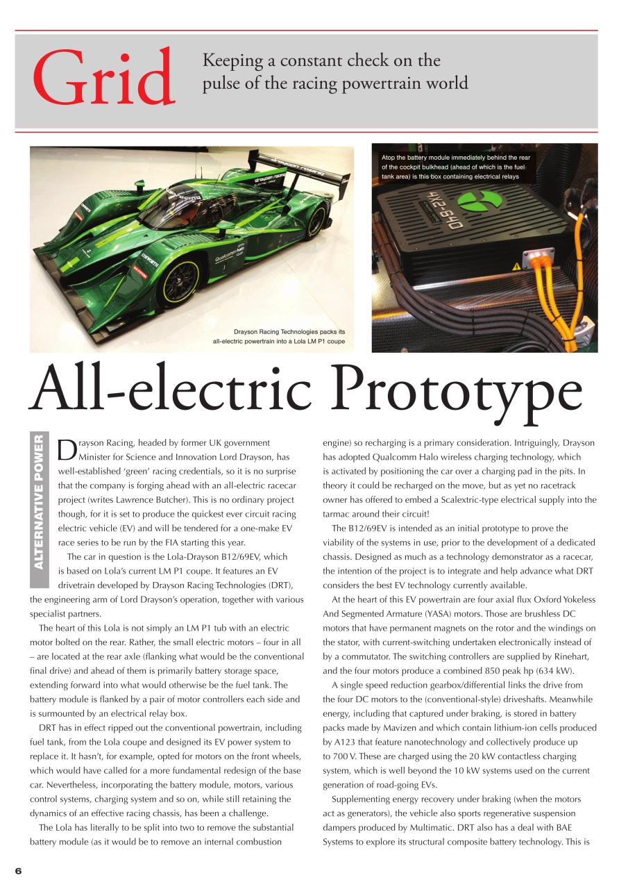 Race Engine Technology Preview Pages