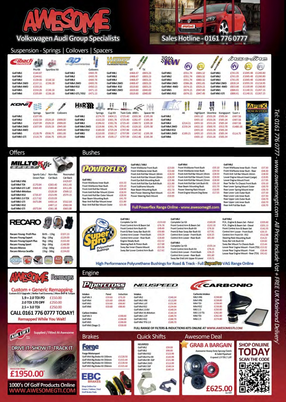 Volkswagen Golf + Preview Pages