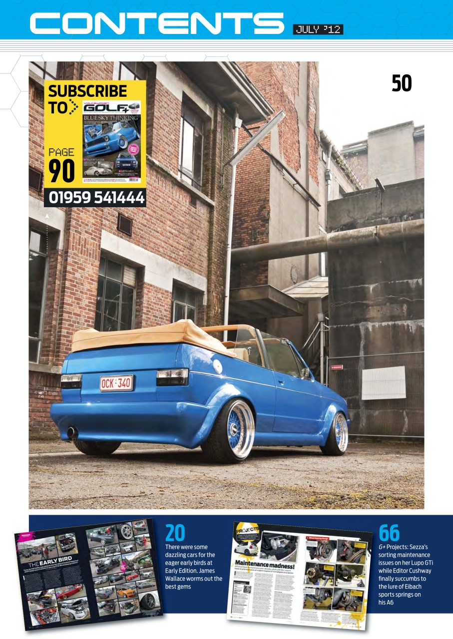 Volkswagen Golf + Preview Pages