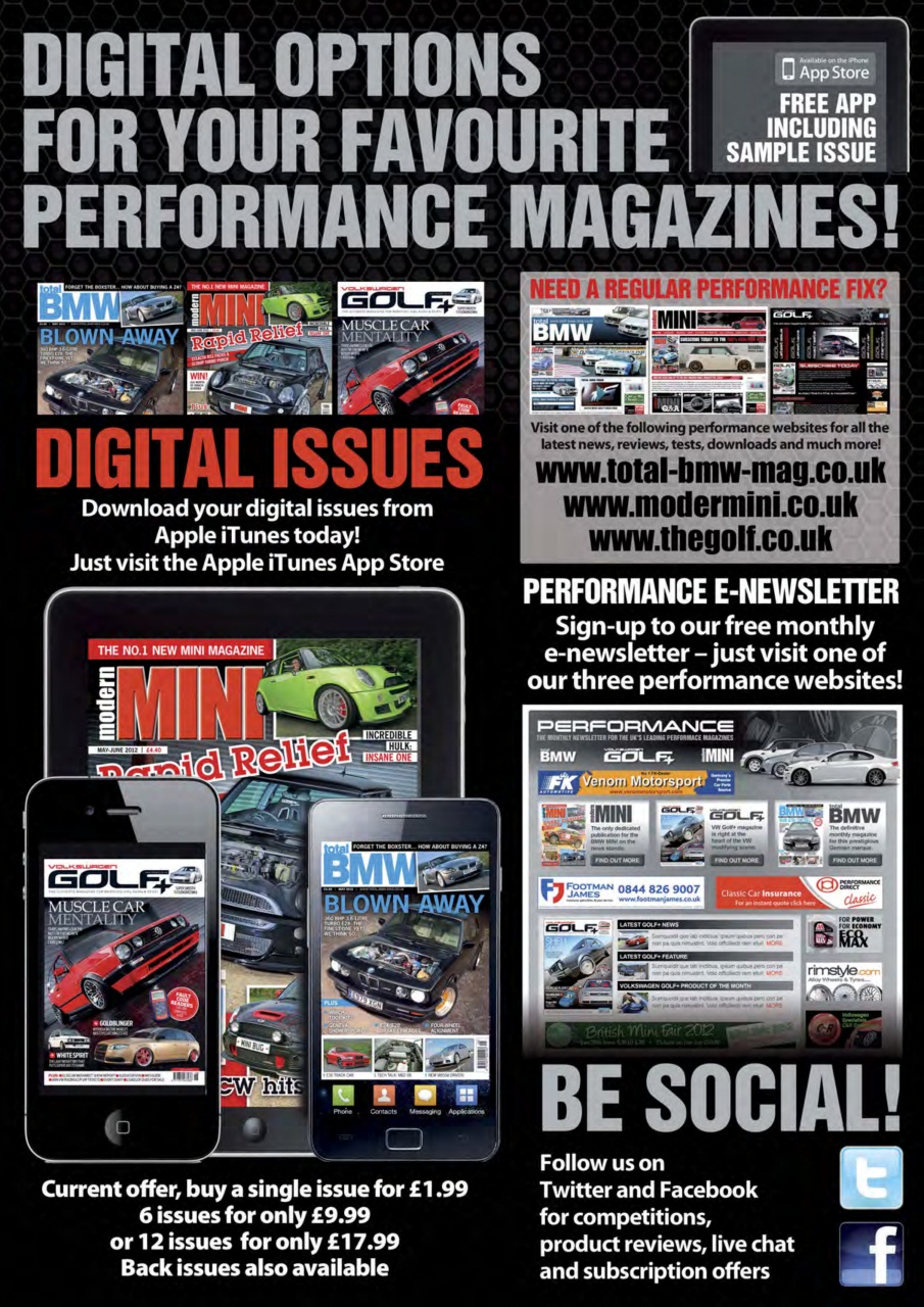 Volkswagen Golf + Preview Pages