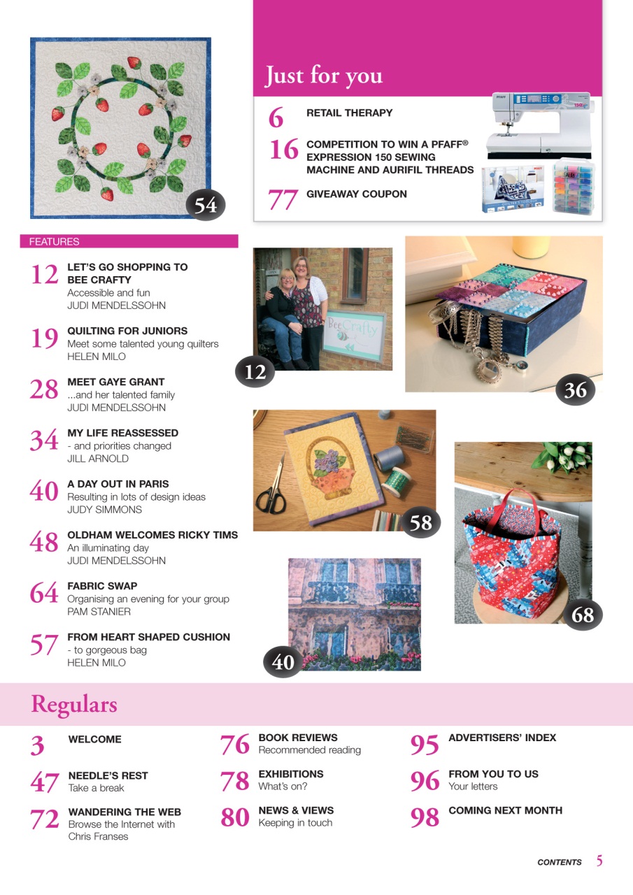 Patchwork and Quilting Preview Pages