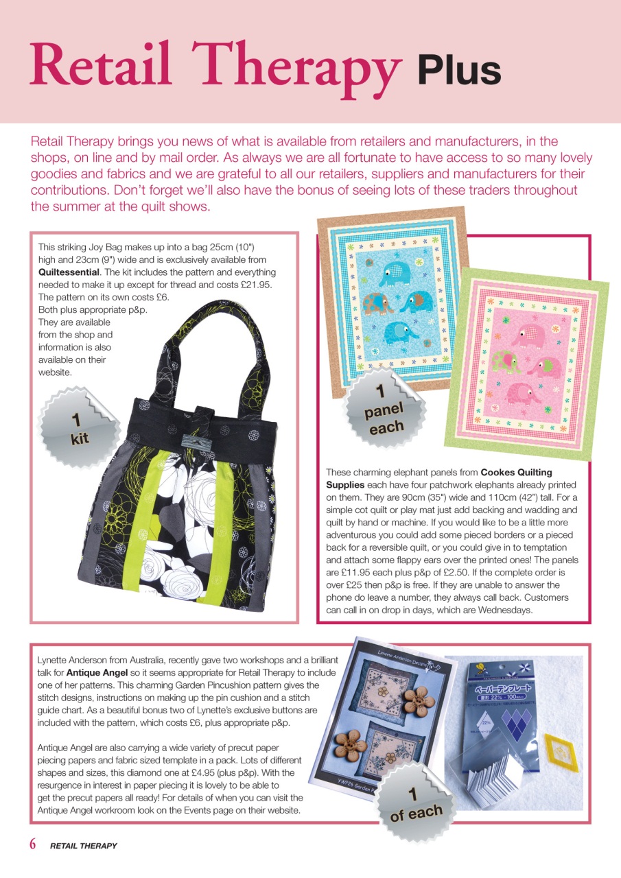Patchwork and Quilting Preview Pages