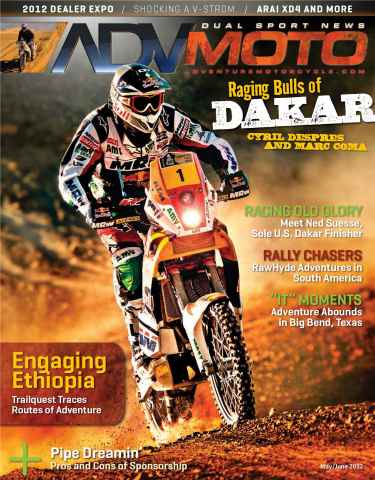 Adventure Motorcycle issue May-June 2012