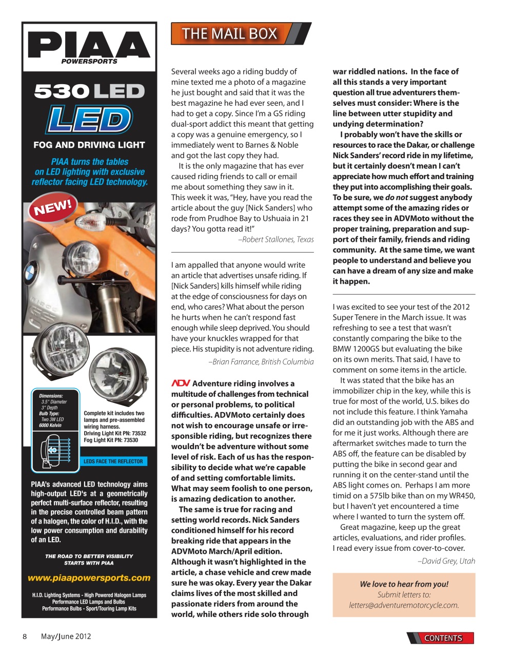 Adventure Motorcycle Preview Pages