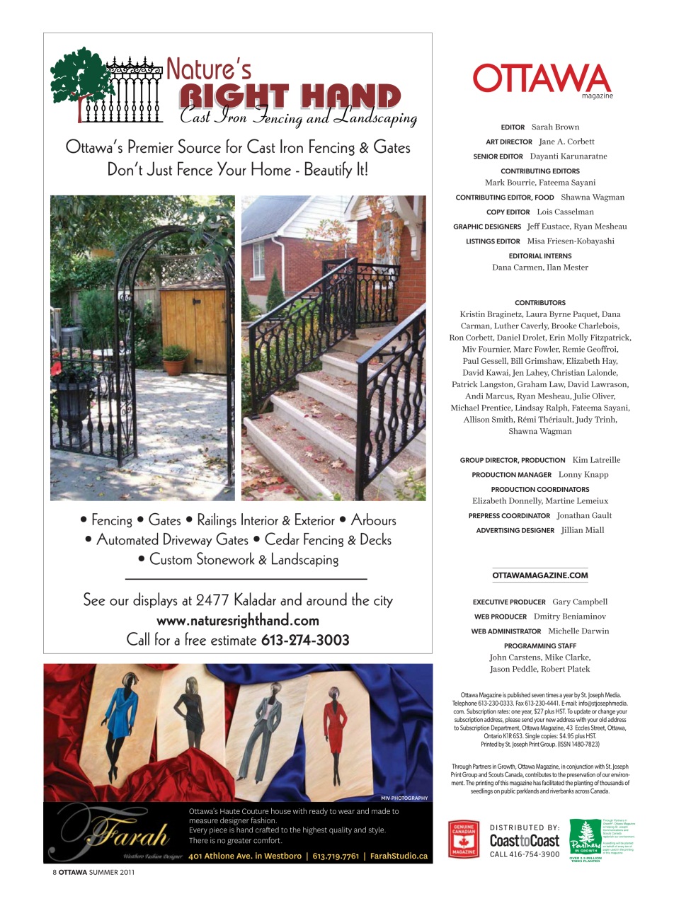 Ottawa Magazine Preview Pages