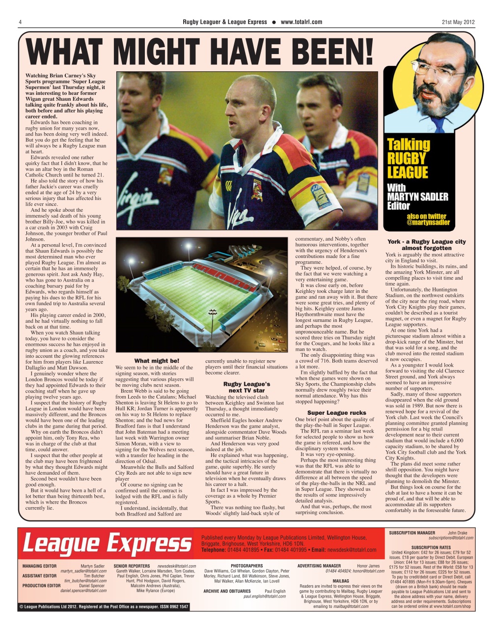 League Express Preview Pages