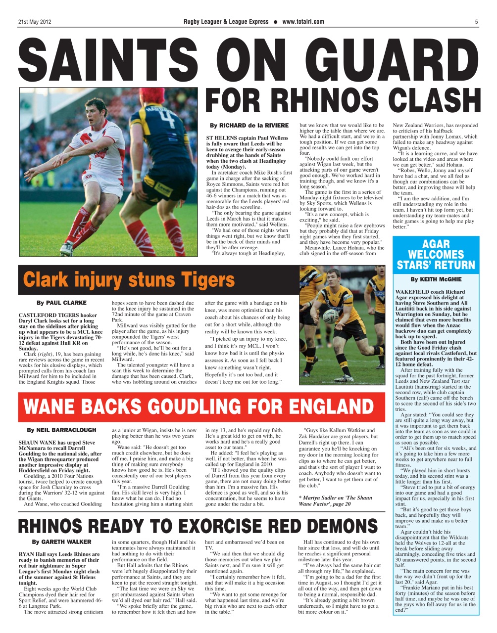 League Express Preview Pages