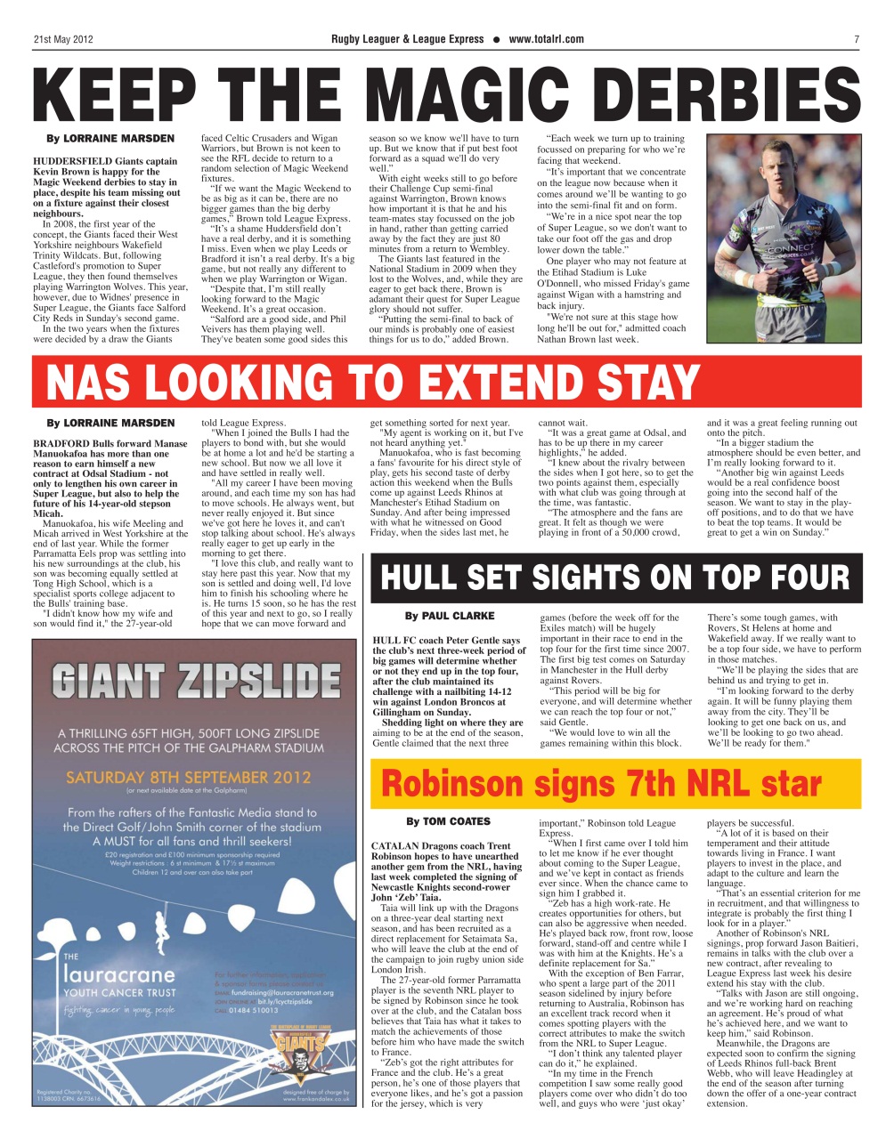 League Express Preview Pages