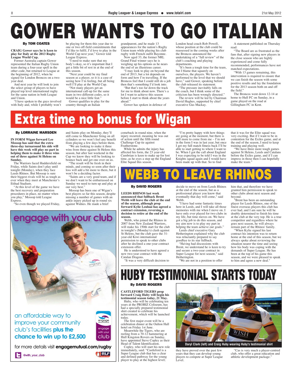 League Express Preview Pages