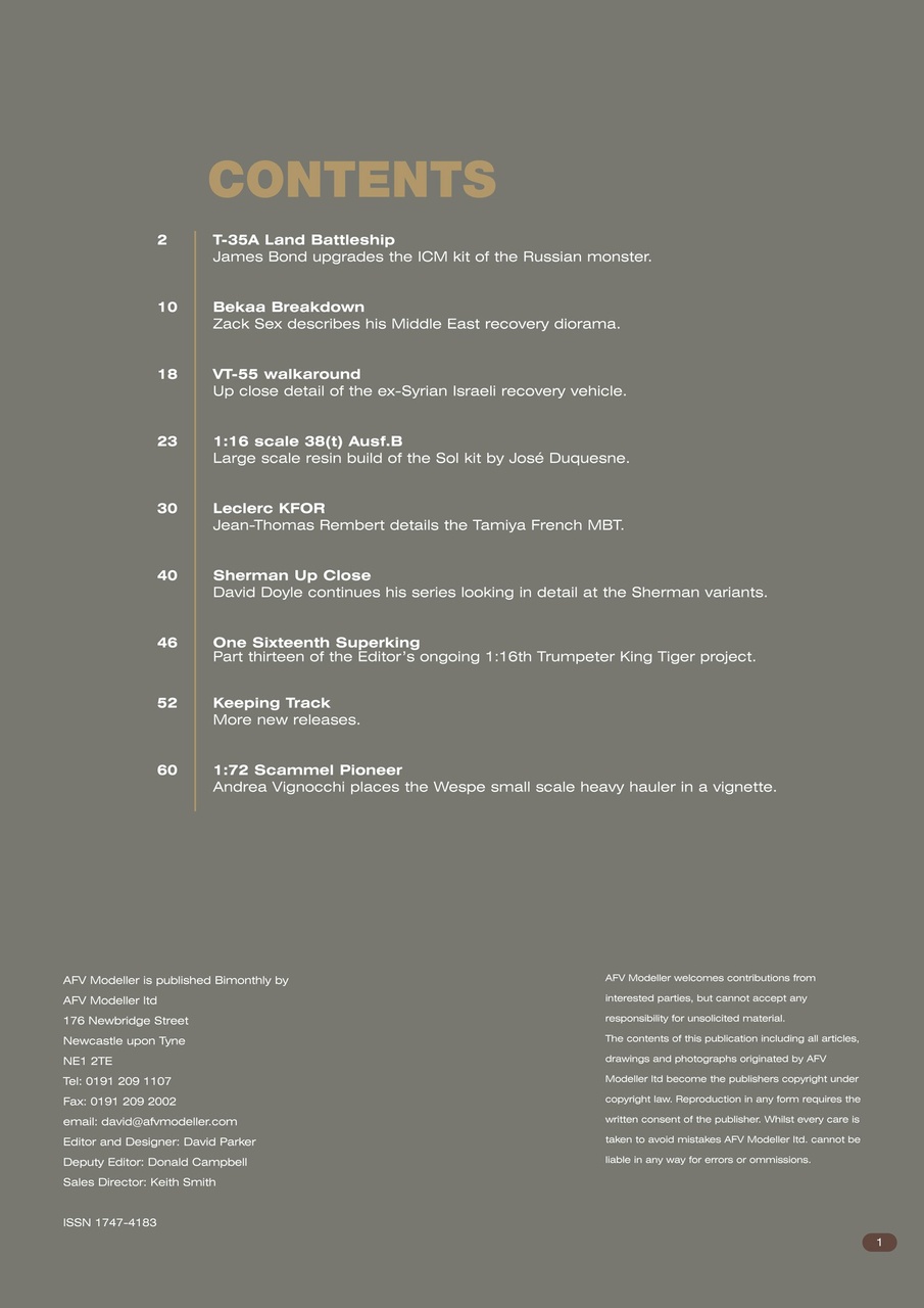 Meng AFV Modeller Preview Pages
