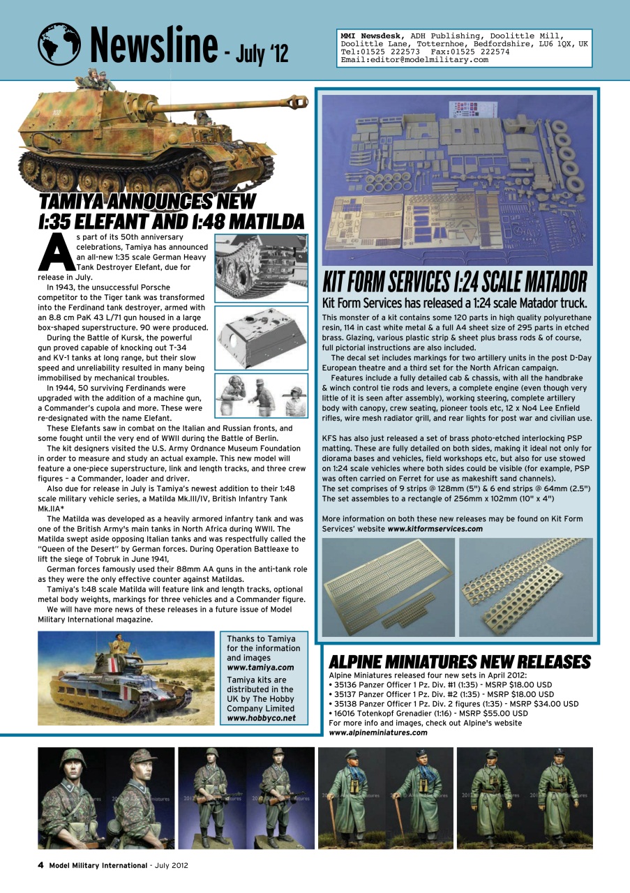 Model Military International Preview Pages
