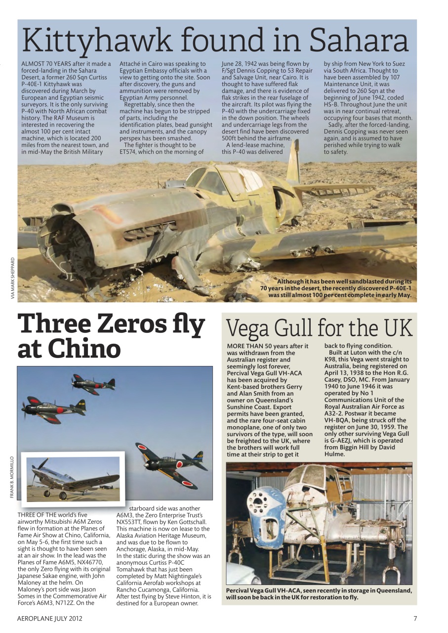 Aeroplane Preview Pages