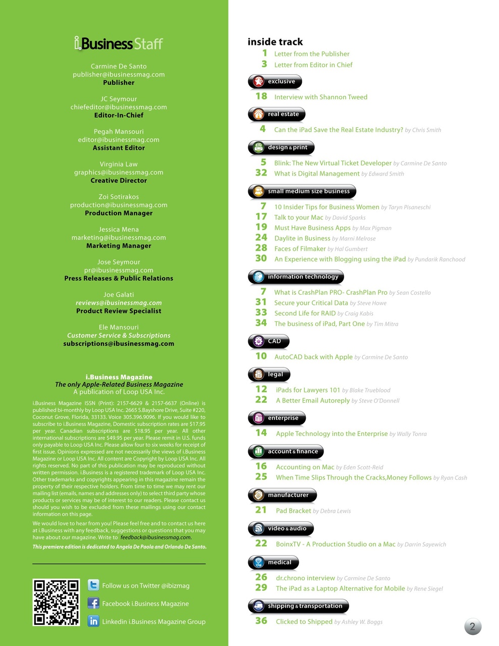 I.Business Preview Pages