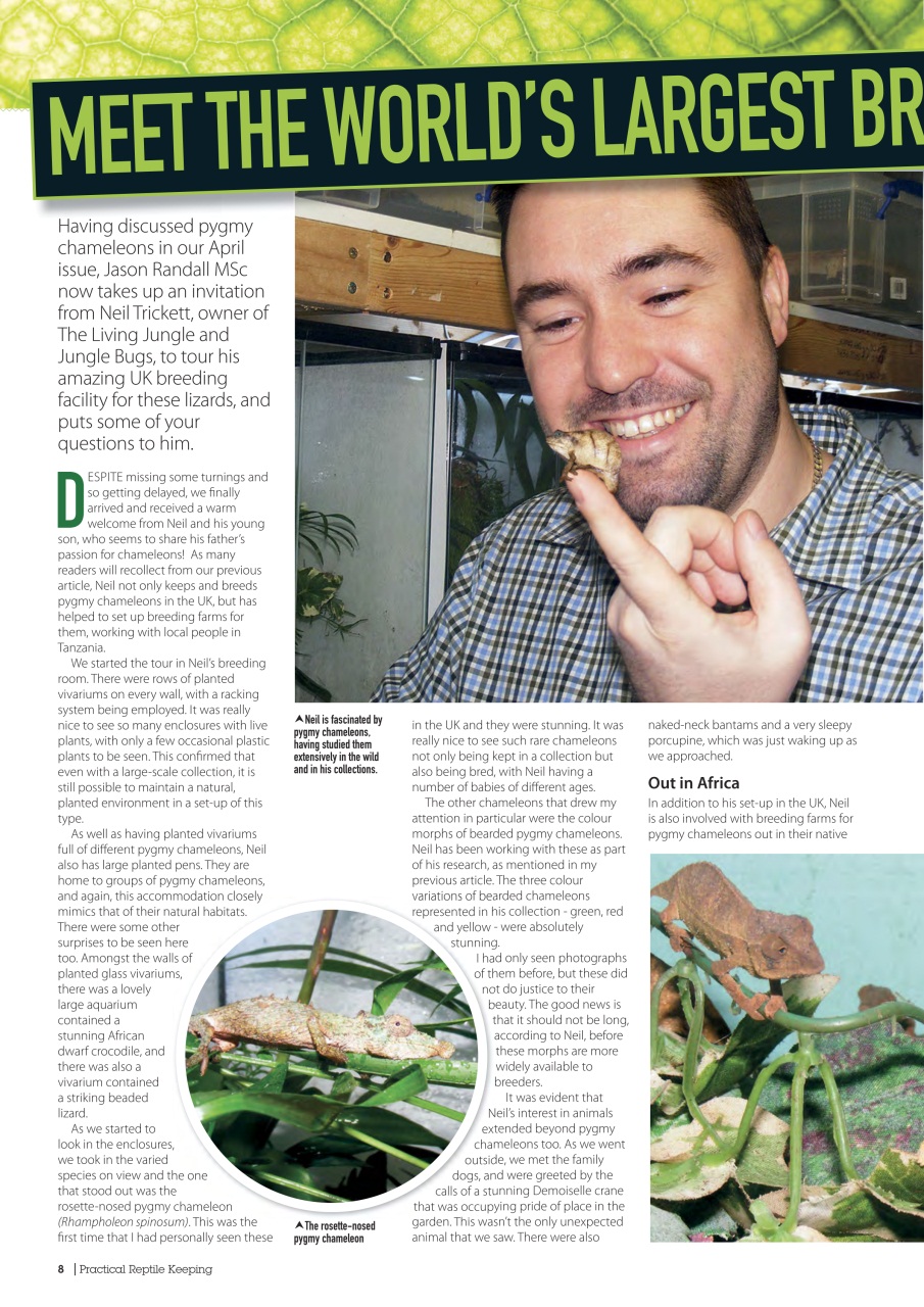 Practical Reptile Keeping Preview Pages