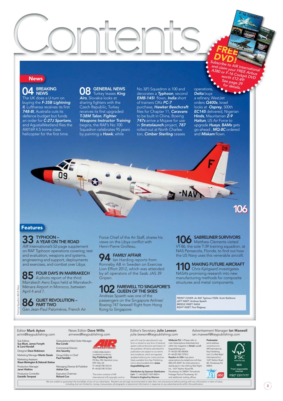 AIR International Preview Pages