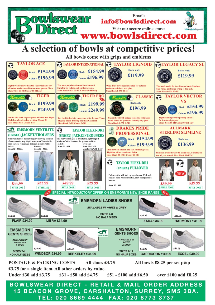 Bowls International Preview Pages