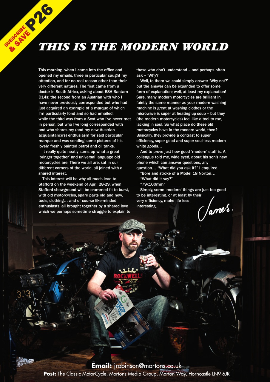 The Classic MotorCycle Preview Pages