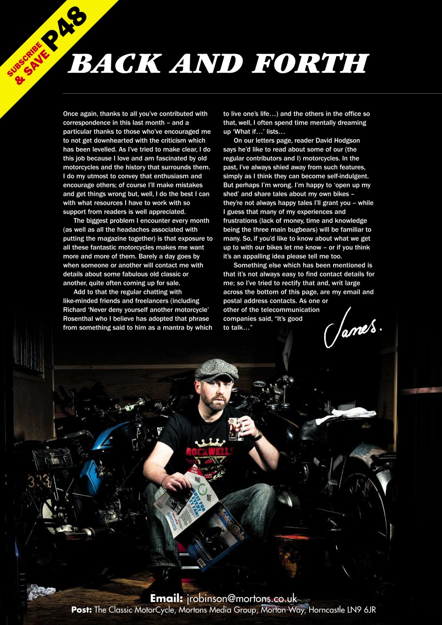 The Classic MotorCycle Preview Pages