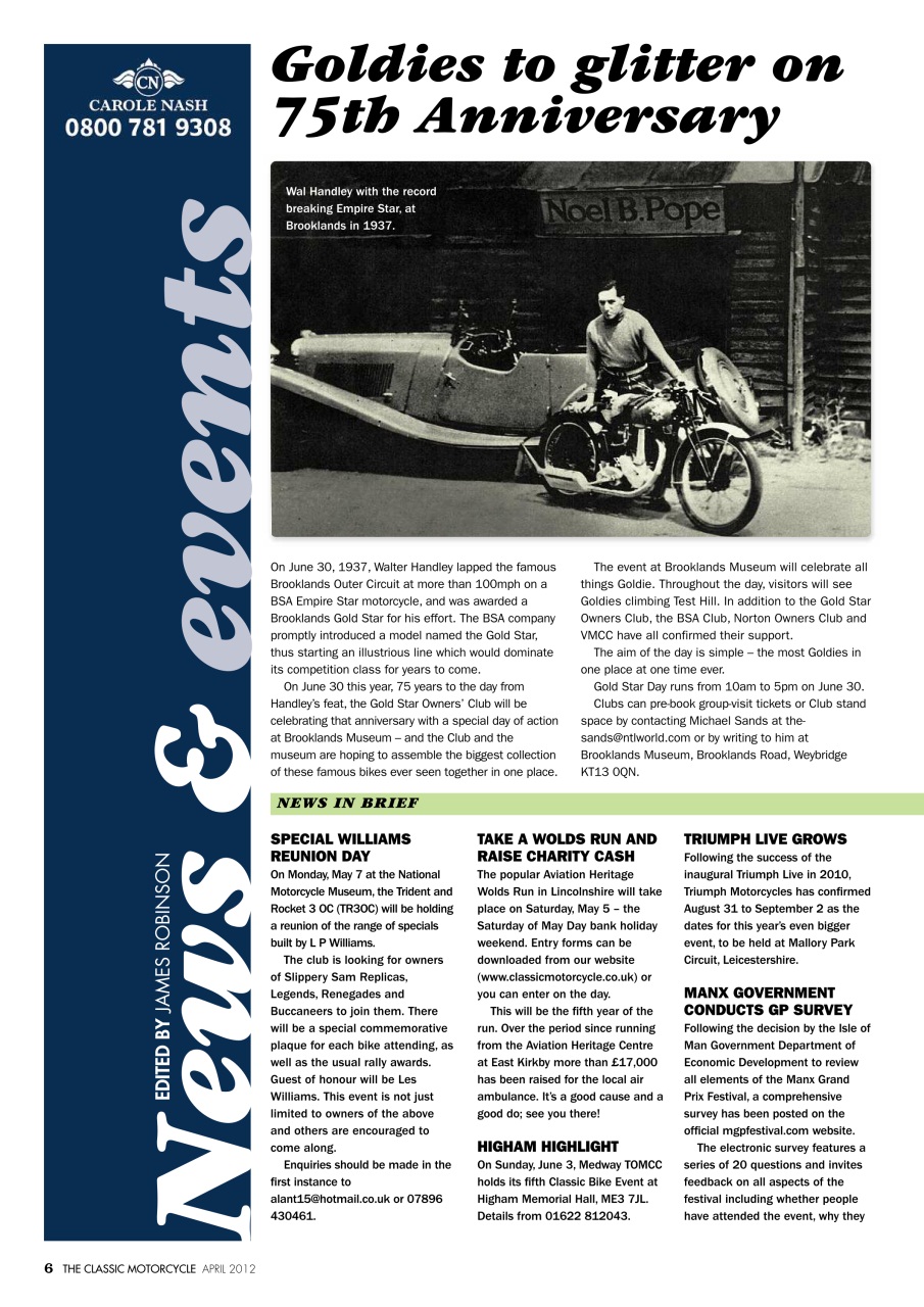 The Classic MotorCycle Preview Pages