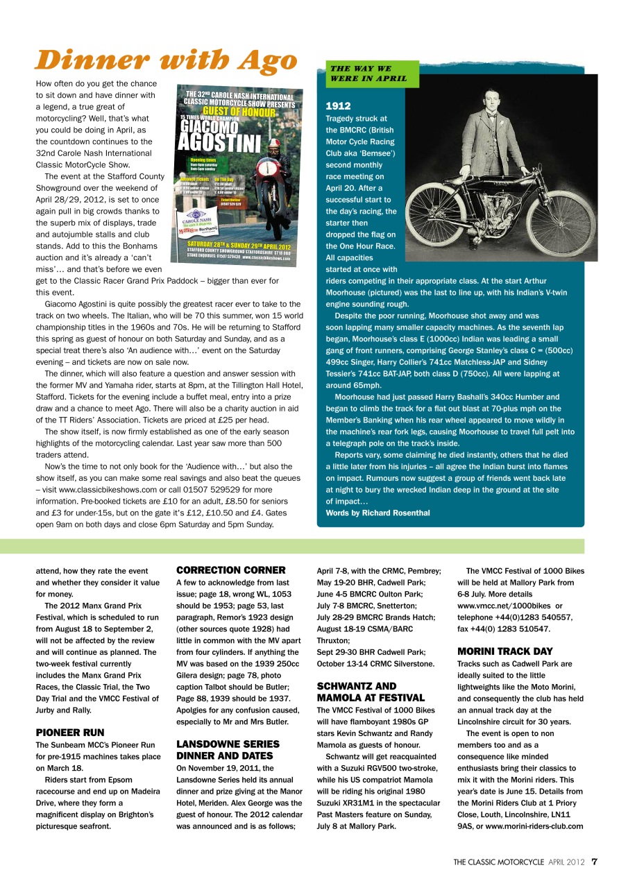 The Classic MotorCycle Preview Pages