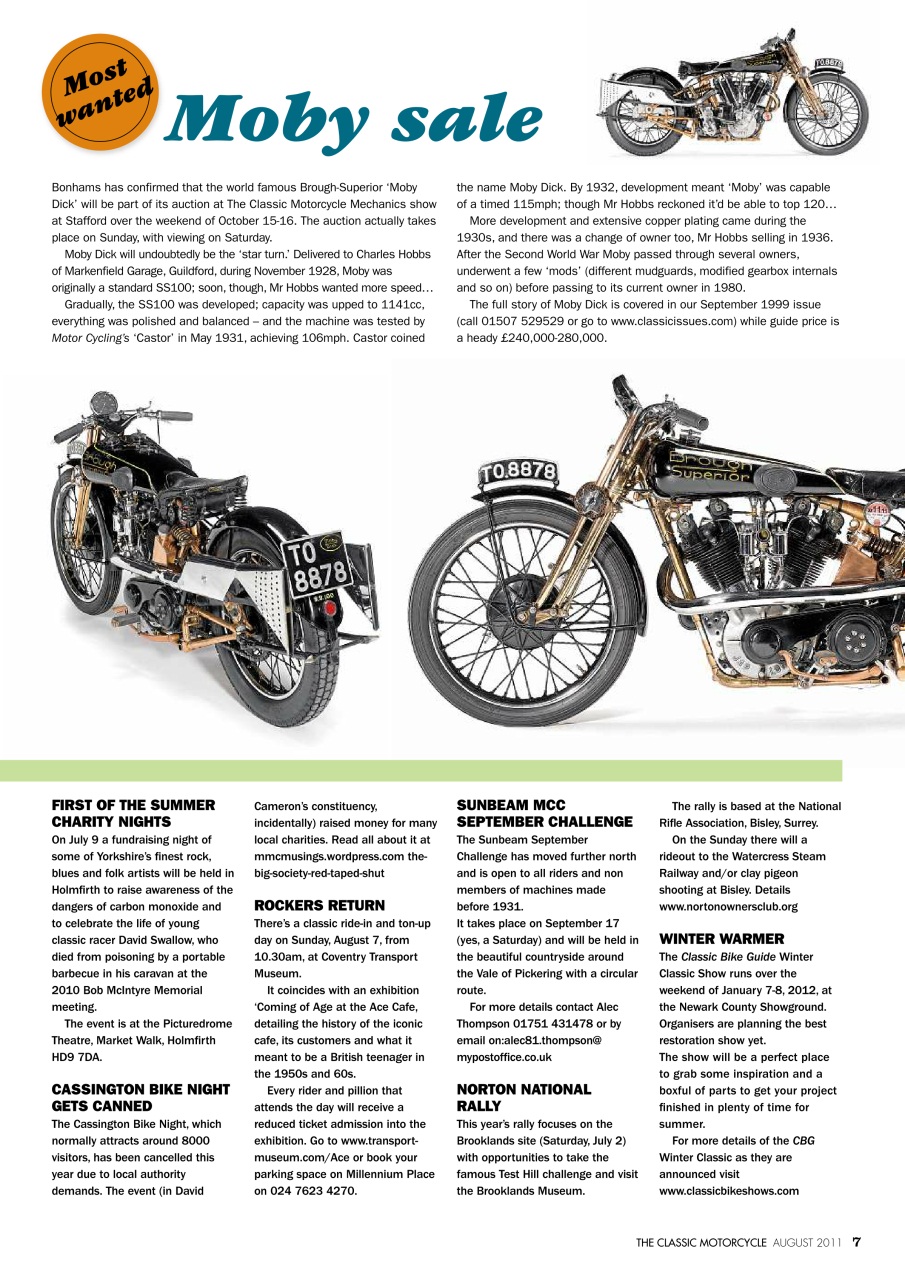 The Classic MotorCycle Preview Pages