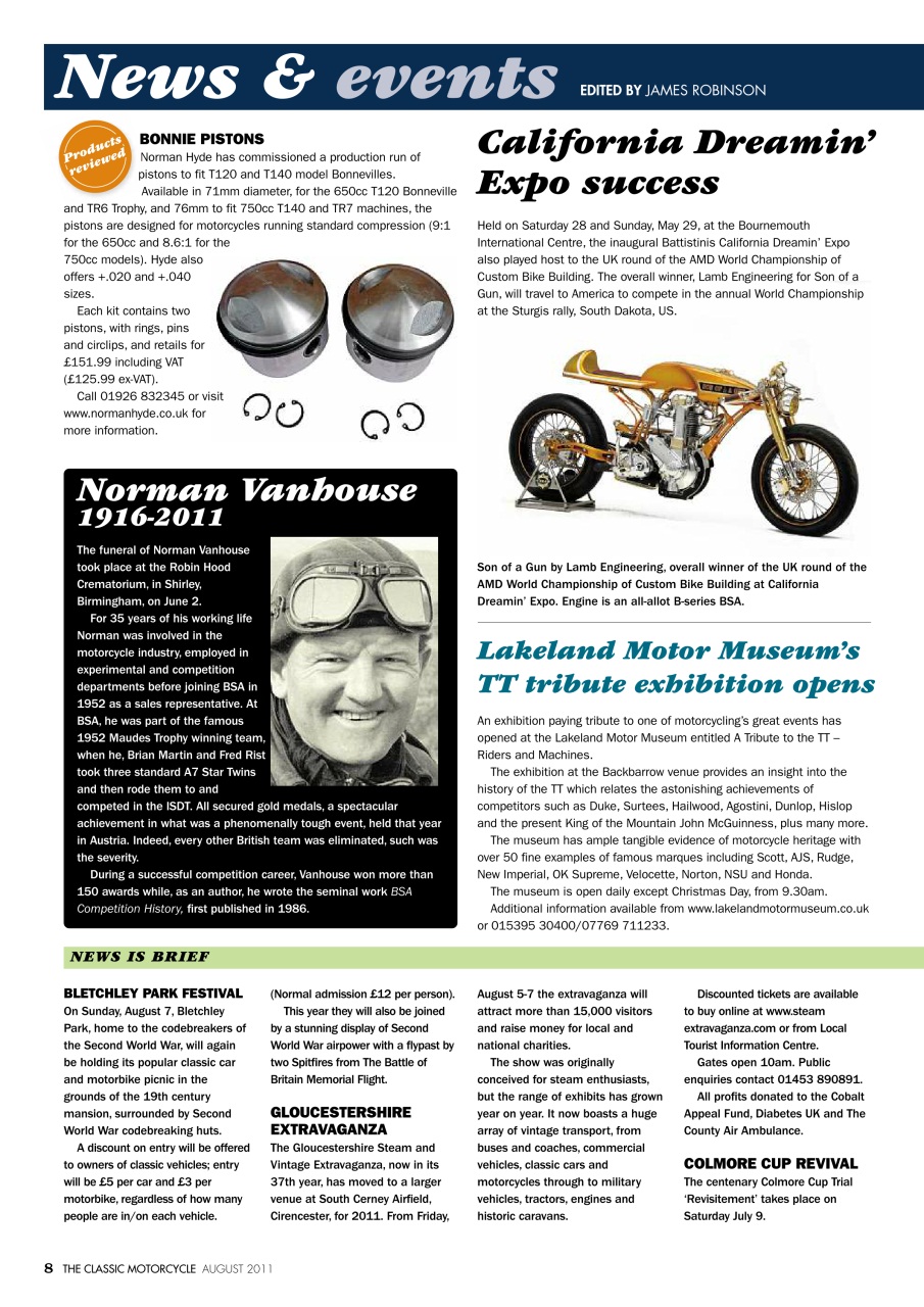 The Classic MotorCycle Preview Pages