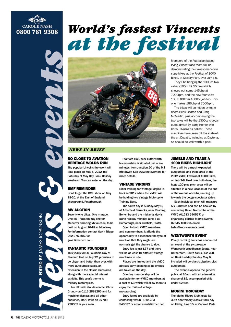 The Classic MotorCycle Preview Pages