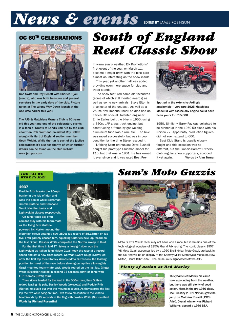 The Classic MotorCycle Preview Pages