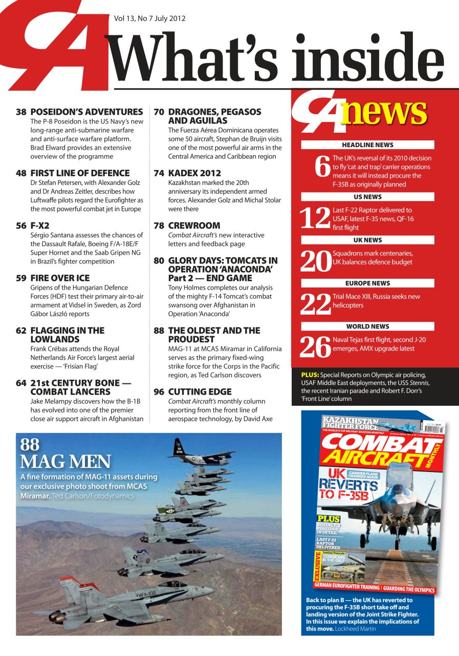Combat Aircraft Journal Preview Pages