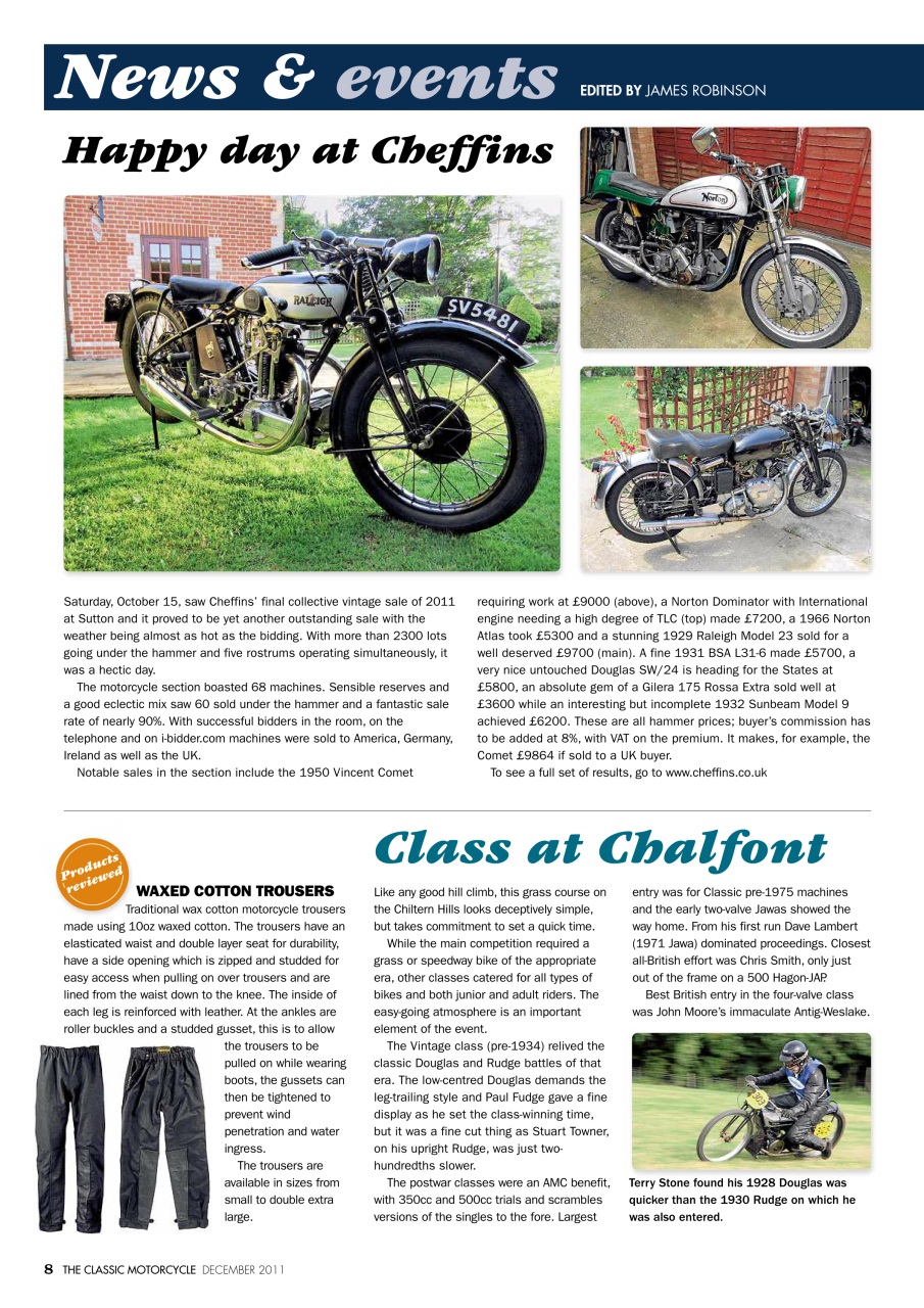 The Classic MotorCycle Preview Pages