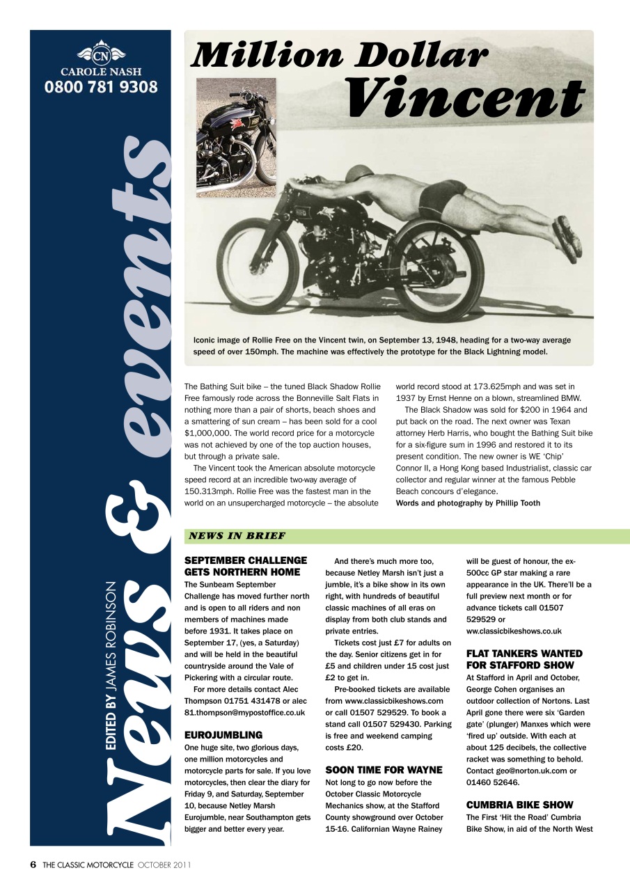 The Classic MotorCycle Preview Pages