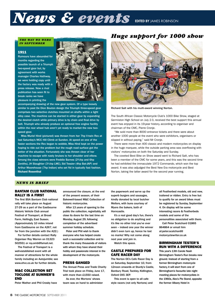 The Classic MotorCycle Preview Pages