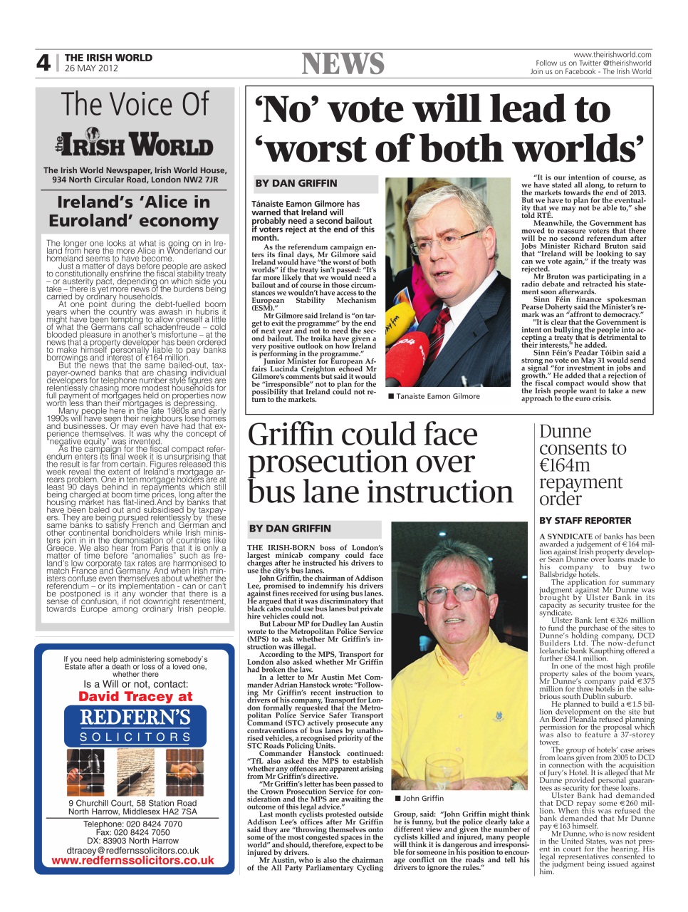 Irish World Preview Pages