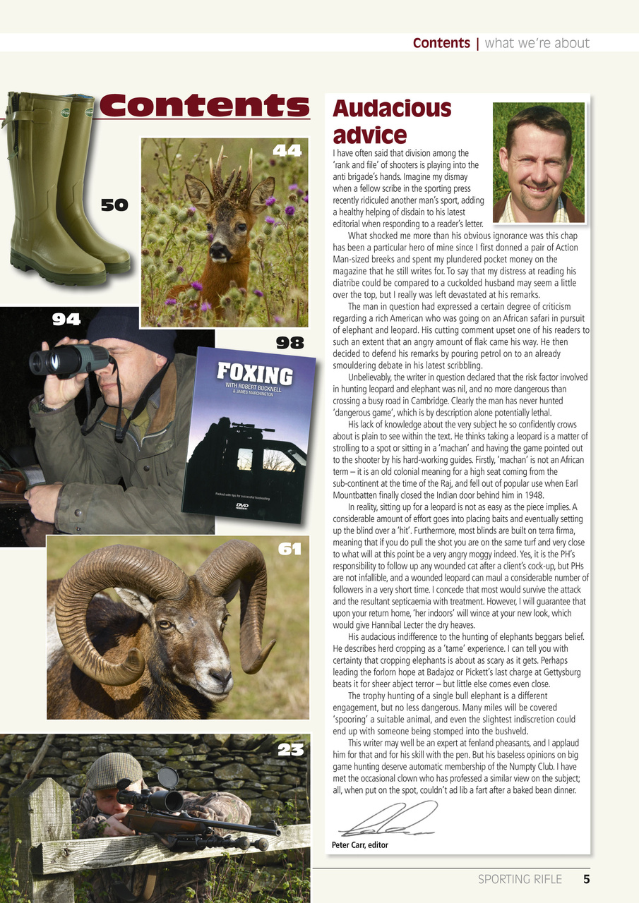 Sporting Rifle Preview Pages