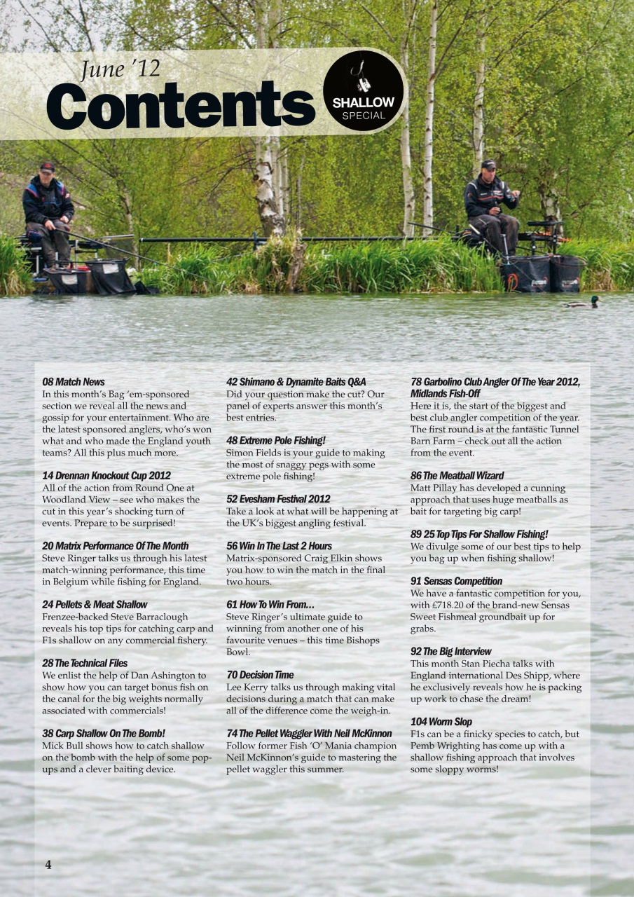 Match Fishing Preview Pages