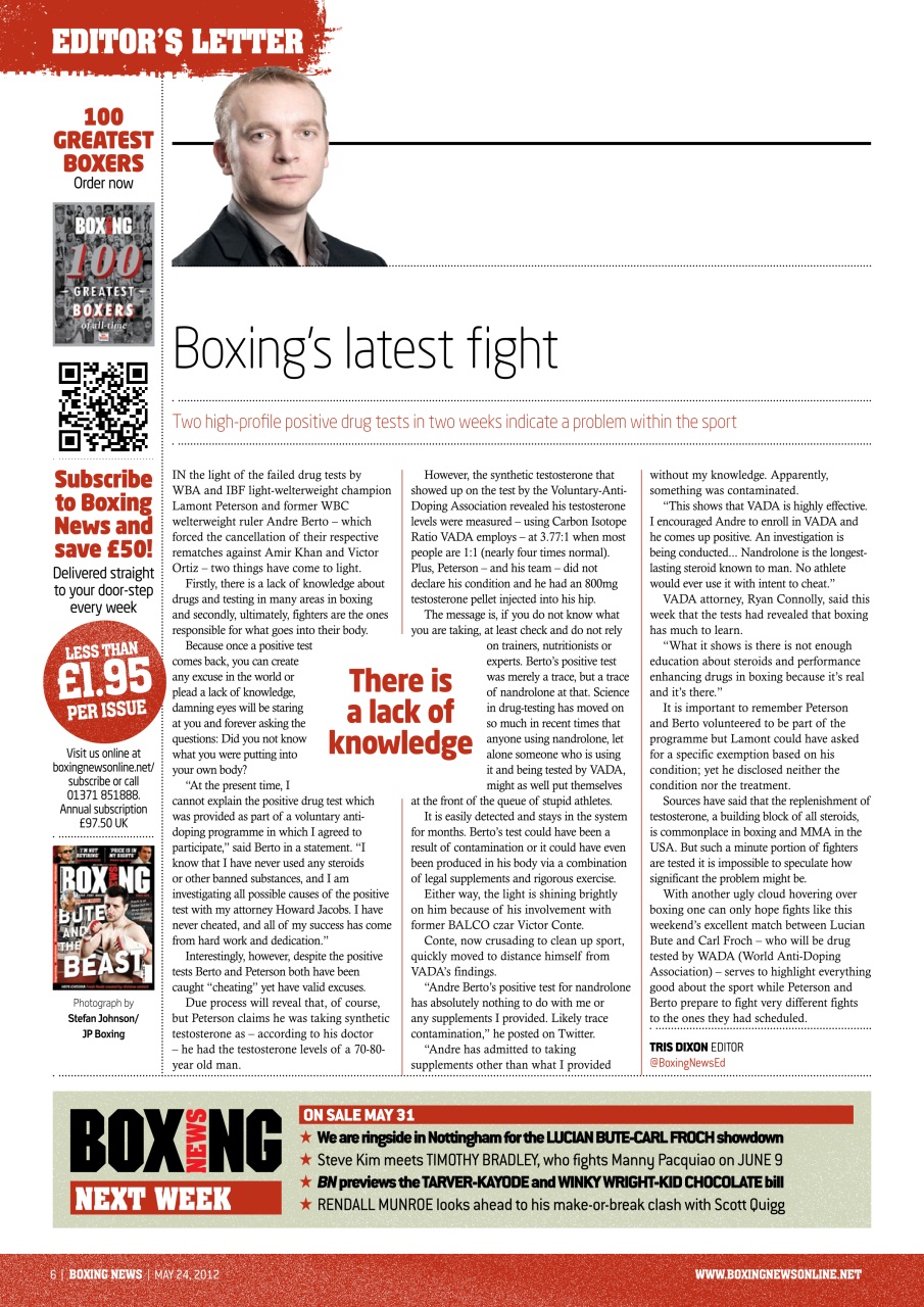 Boxing News Preview Pages