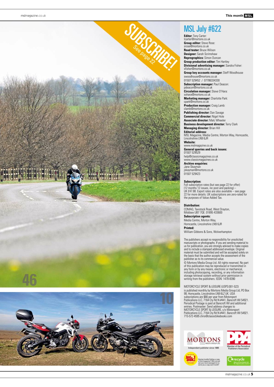Motorcycle Sport & Leisure Preview Pages