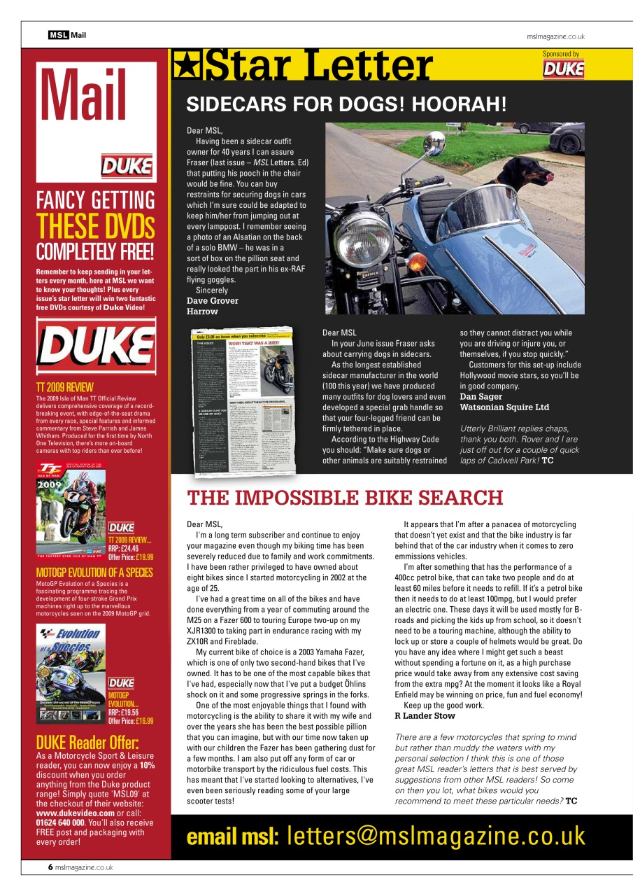 Motorcycle Sport & Leisure Preview Pages