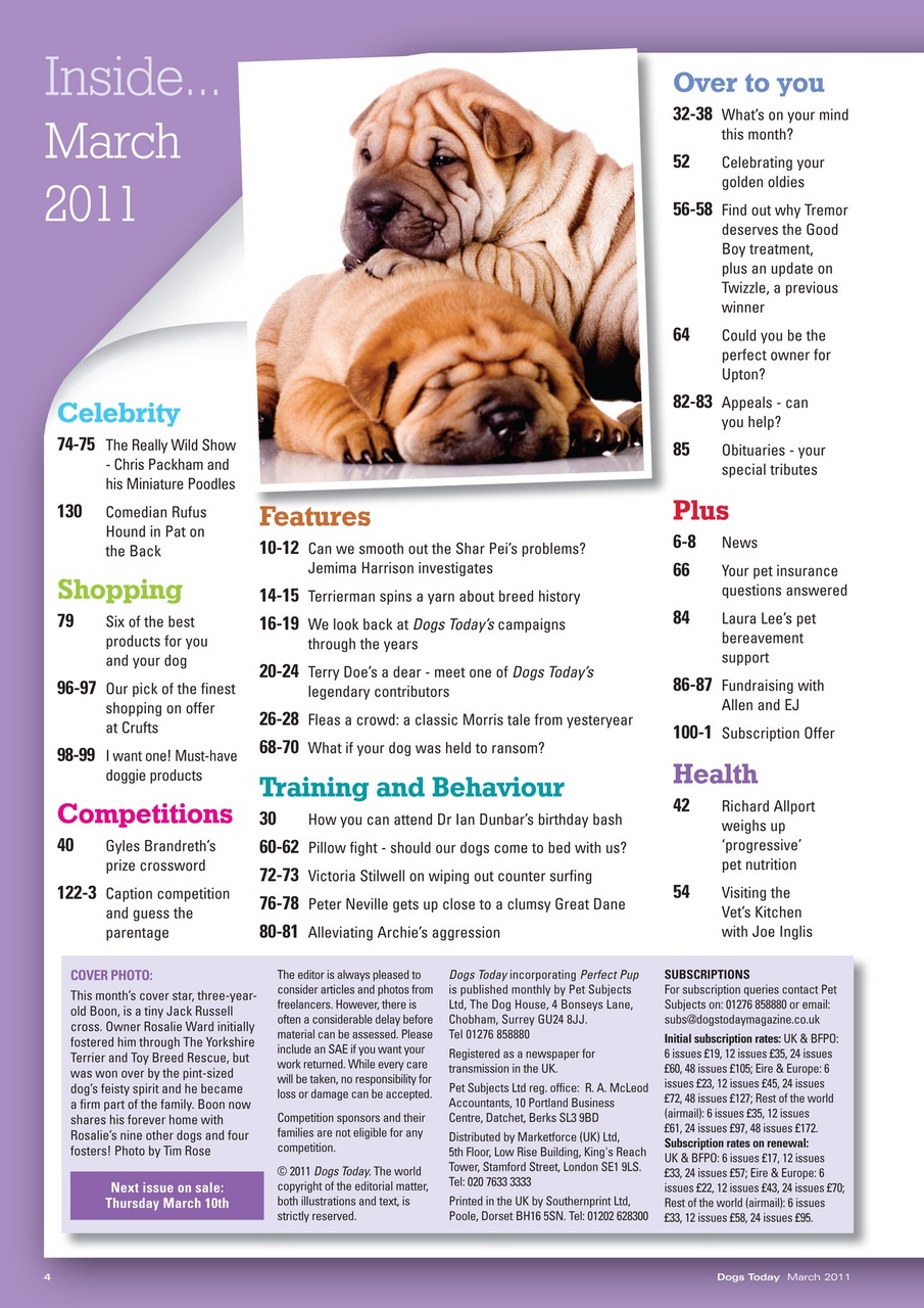 Dogs Today Magazine Preview Pages