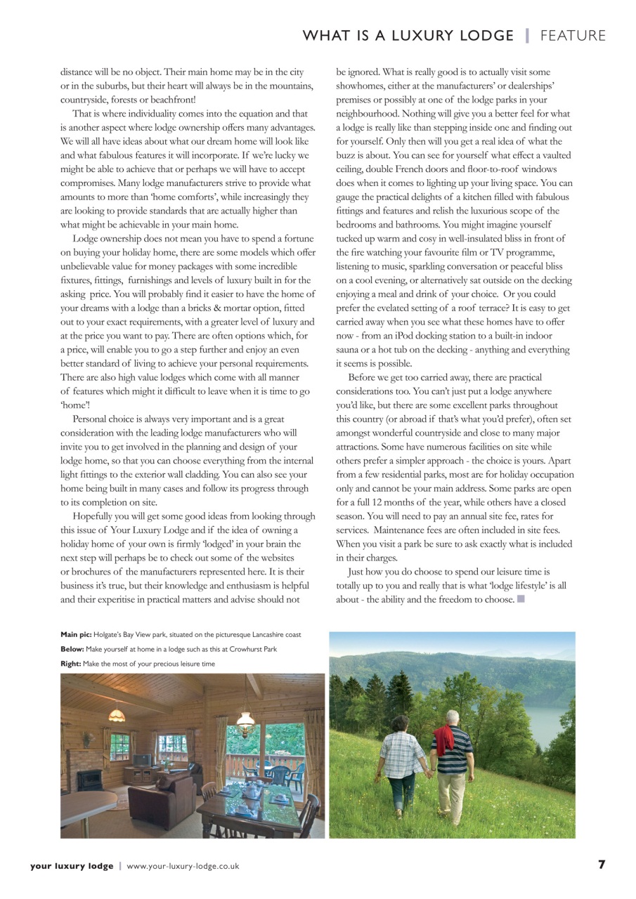 Your Luxury Lodge Preview Pages