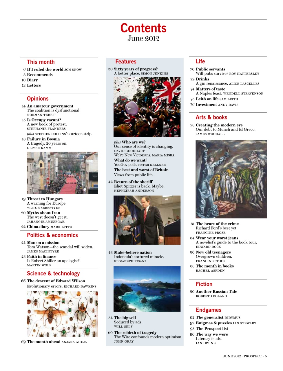 Prospect Magazine Preview Pages