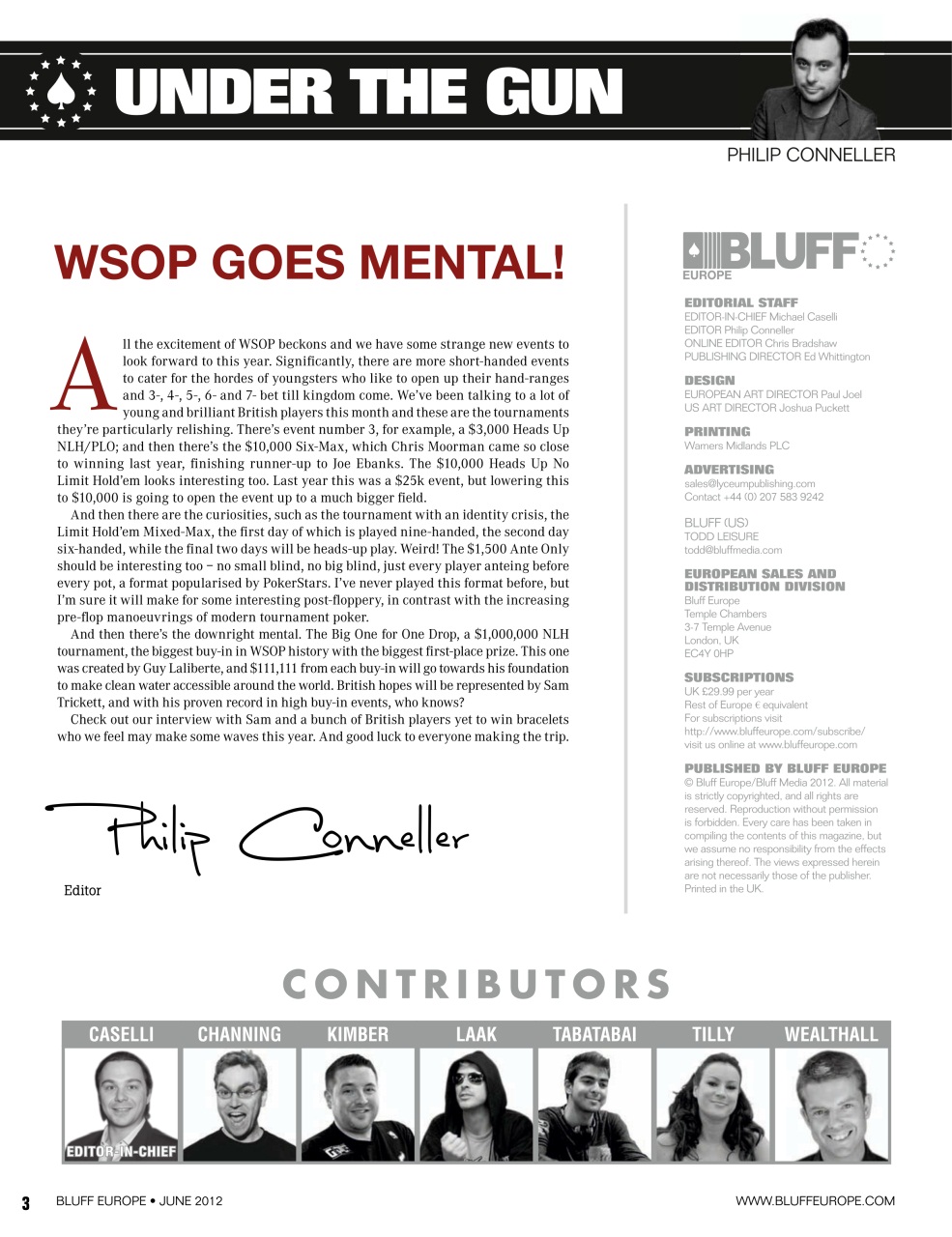 Bluff Europe Preview Pages