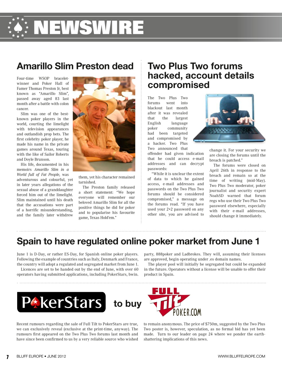 Bluff Europe Preview Pages